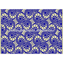 New design hot sale single color wholesale real wax print fabric